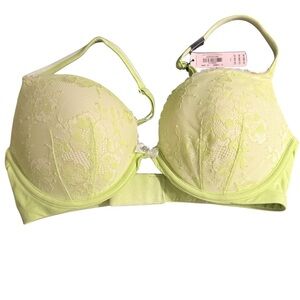 Victoria's Secret Lime Lace Bra 34D